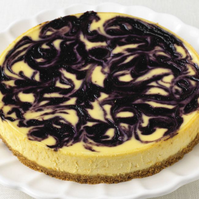 Blueberry-ripple Cheesecake