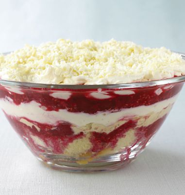 White Chocolate And Raspberry Trifle