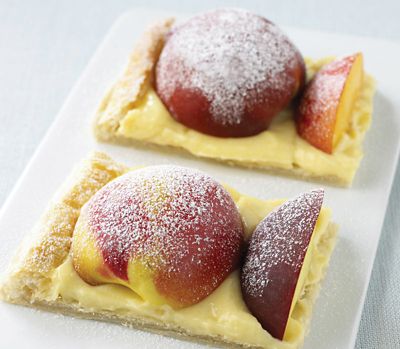 Peach And Nectarine Puff Pastry Tart