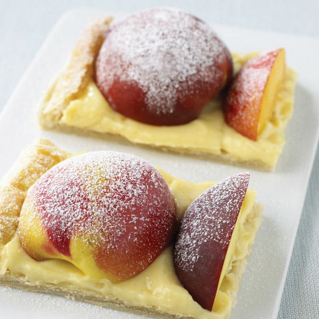 Peach & Nectarine Puff Pastry Tart