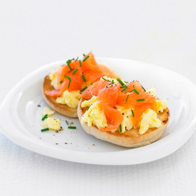 Scrambled Eggs With Smoked Salmon