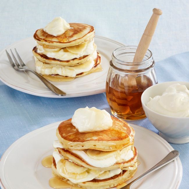 Banana & Yoghurt Pancake Stack