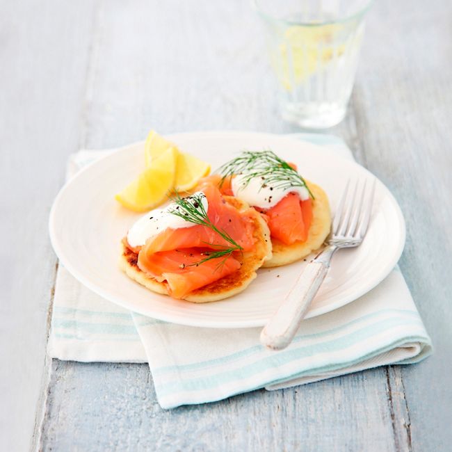 Potato Pancakes With Smoked Salmon