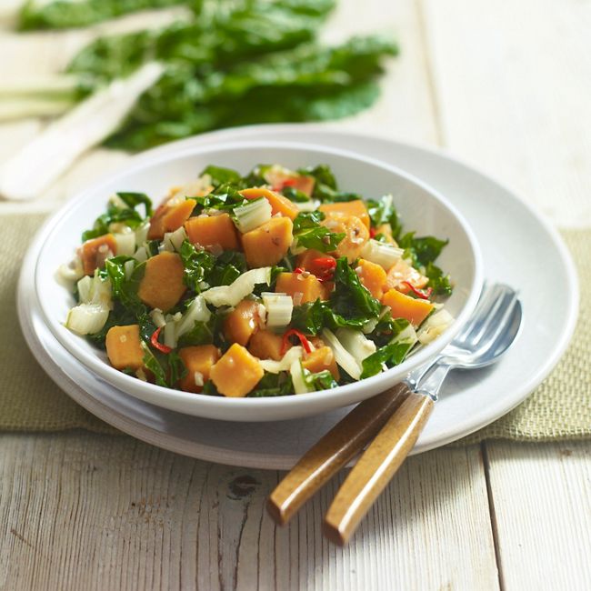 Swiss Chard & Sweet Potato Salad