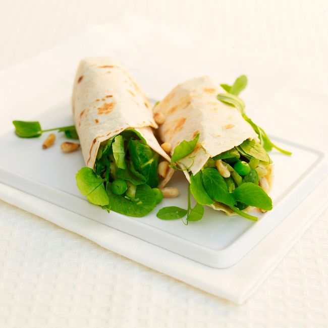 Zucchini Spinach & Pea Mini Tortillas