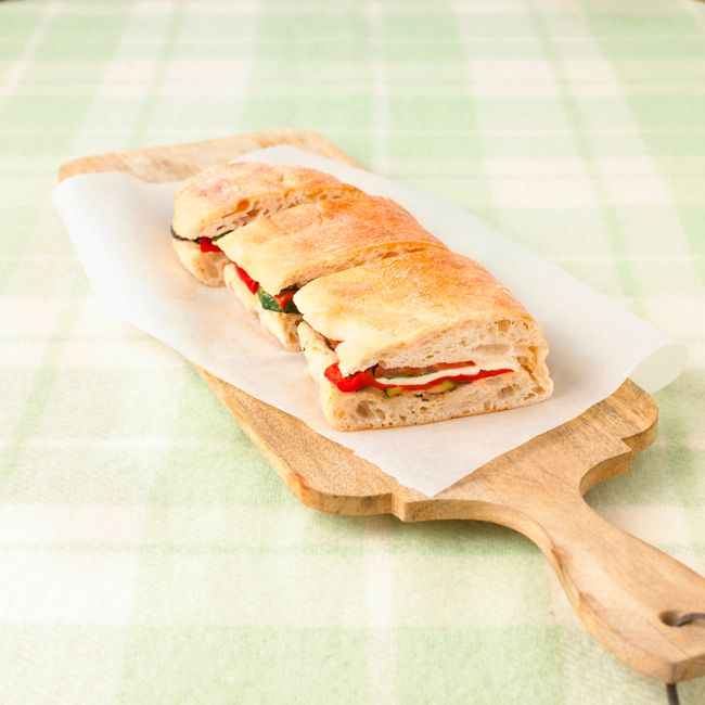 Stuffed Ciabatta With Grilled Vegetables