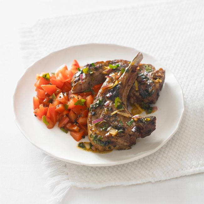Grilled Lamb With Tomato Salsa