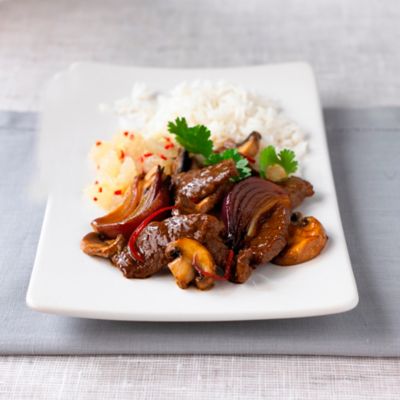 Beef With Soy & Lime & A Grapefruit & Ginger Salsa