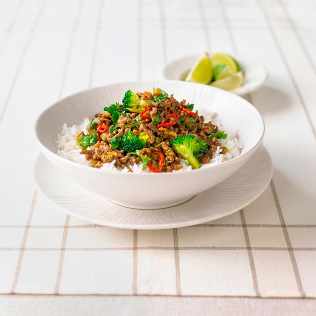 Thai-style Stir-fried Minced Beef
