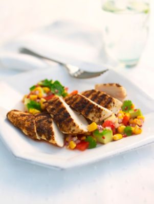Cajun Chicken With Sweetcorn Salsa
