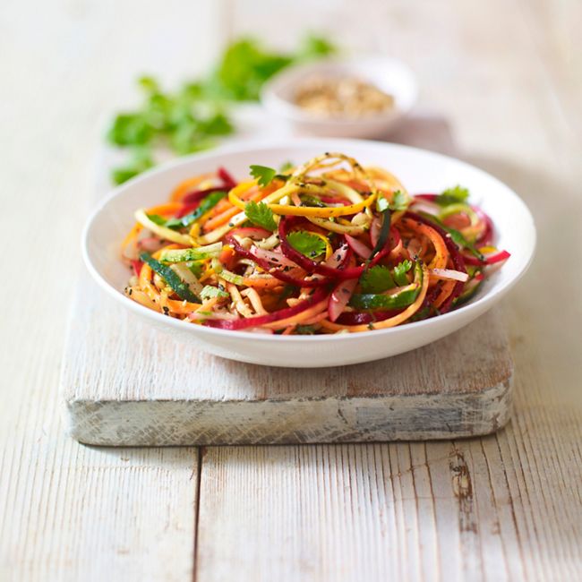 Spicy Raw Vegetable Spaghetti