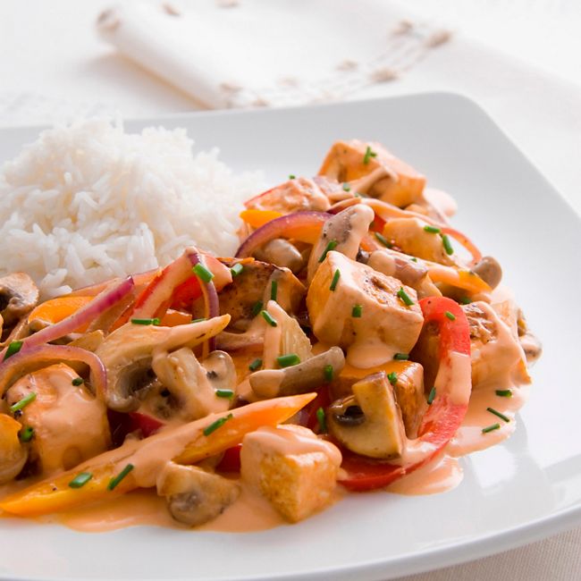 Tofu & Mushroom Stroganoff