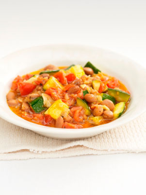 Tomato, Bean & Courgette Stew