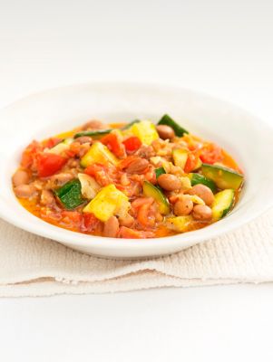 Tomato, Bean & Courgette Stew