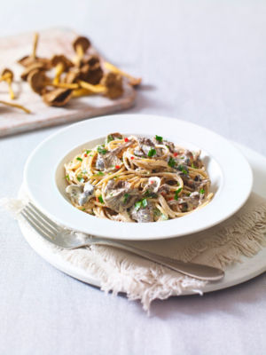 Chanterelles & Chillies With Pasta