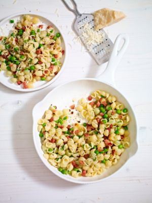 Pasta With Peas & Pancetta