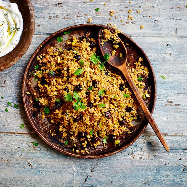 Cherry & Pistachio Freekeh Pilaf