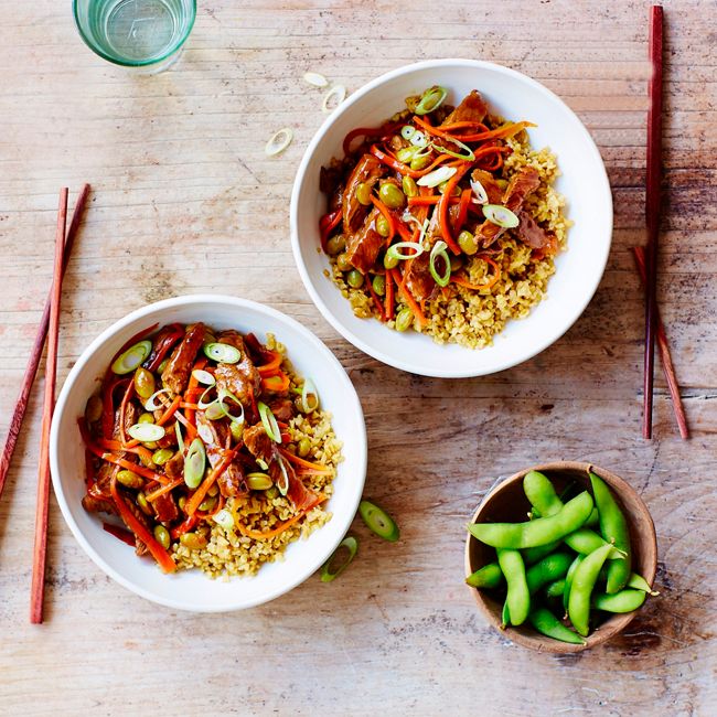 Beef & Edamame Stir-fry