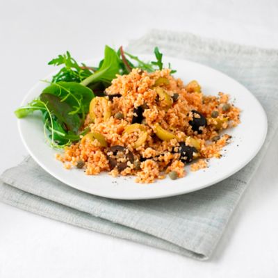 Tomato Bulgur Wheat With Olives