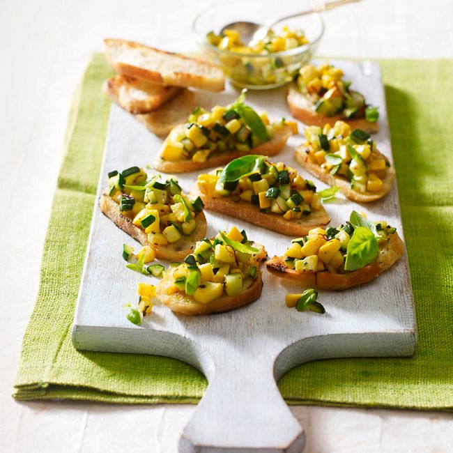 Courgette & Saffron Bruschetta