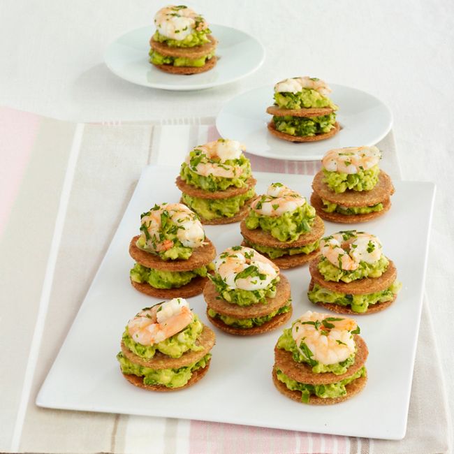 Prawn & Guacamole Tortilla Stacks
