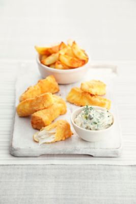 Crispy Polenta Fish Fingers With Easy Tartare Sauce