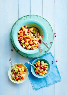 Fruit Salad With Minted Sugar Syrup
