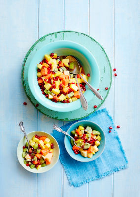 Fruit Salad With Minted Sugar Syrup