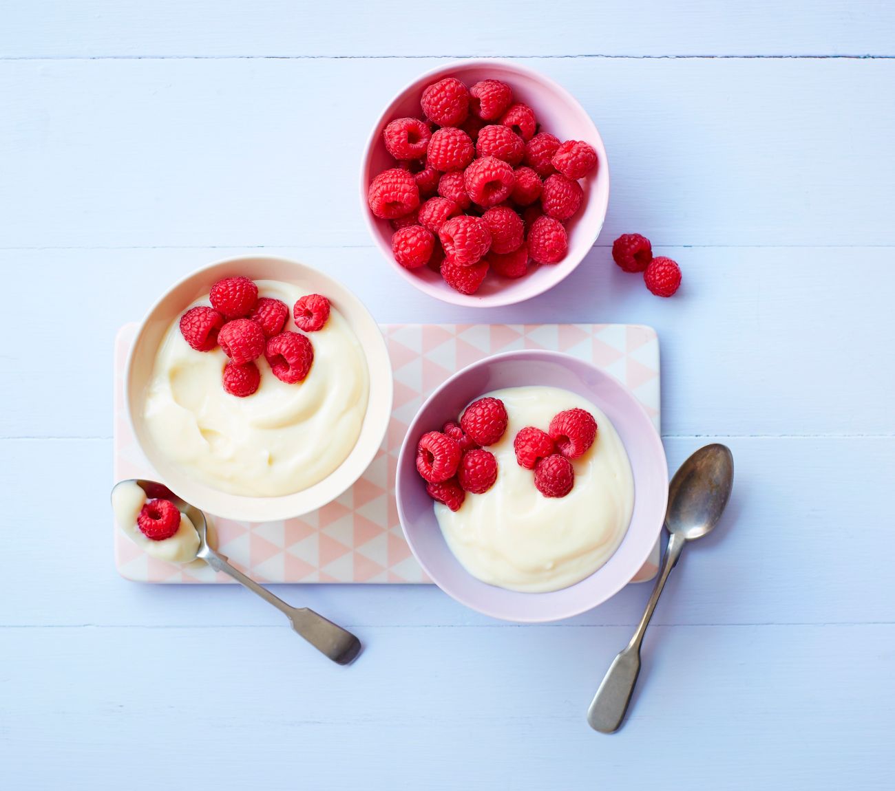 Vanilla Pudding With Raspberries Recipe Woolworths