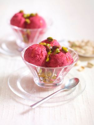 Banana & Cranberry Ice Cream