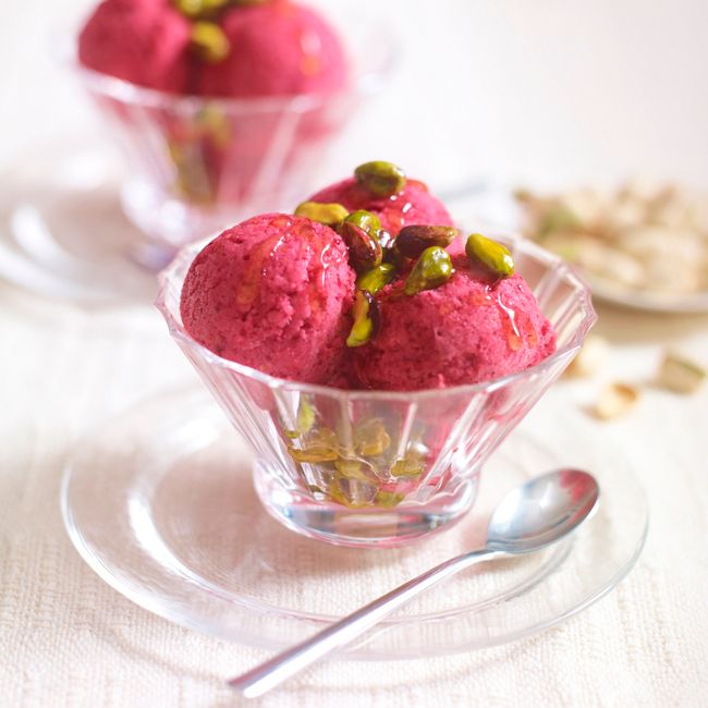Banana & Cranberry Ice Cream