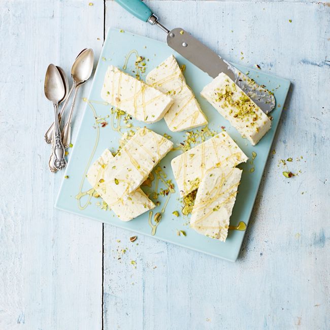 Yoghurt, Honey & Pistachio Semifreddo