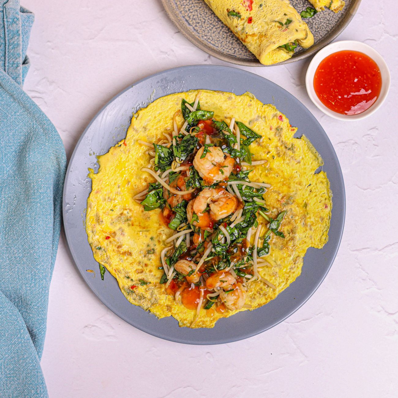 Coriander & Chilli Prawn Egg Wraps Recipe Woolworths