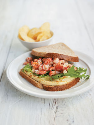 Spiced Crayfish And Rocket Sandwiches