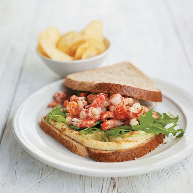 Spiced Crayfish & Rocket Sandwiches