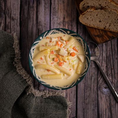 Creamy Chicken & Macaroni Soup