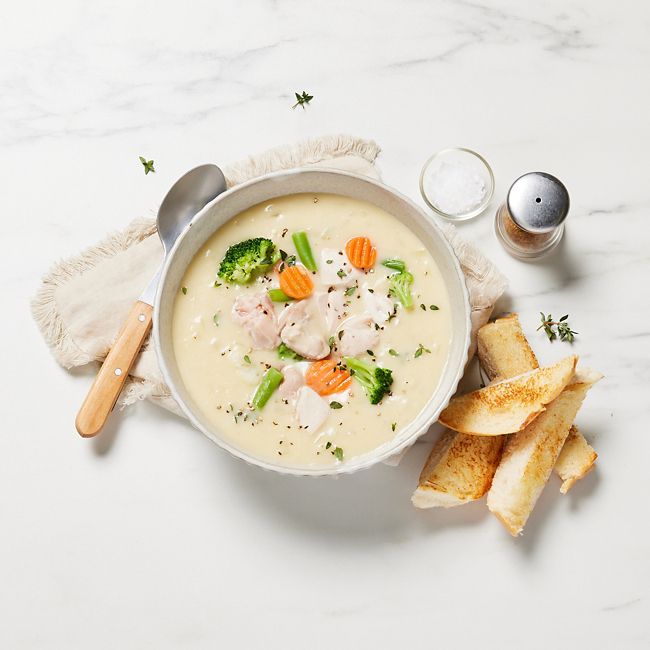Creamy Chicken & Vegetable Soup