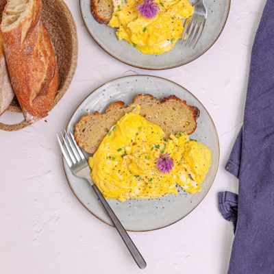 Creamy Scrambled Eggs with Chives