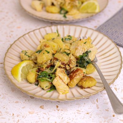 Creamy Spinach & Cod Gnocchi