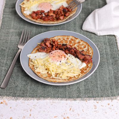 Crêpe with Bacon, Egg & Cheese