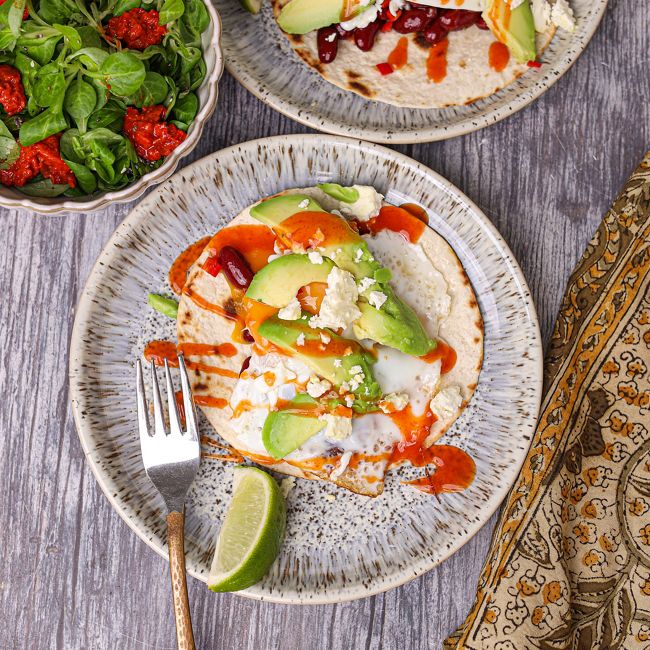 Crispy Breakfast Tostadas