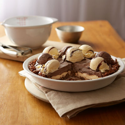 Crispy Chocolate Ice Cream Mud Pie
