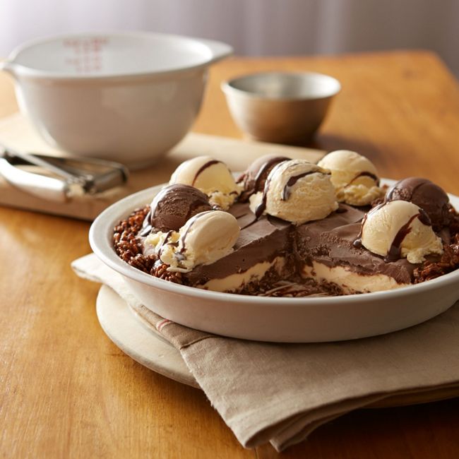 Crispy Chocolate Ice Cream Mud Pie