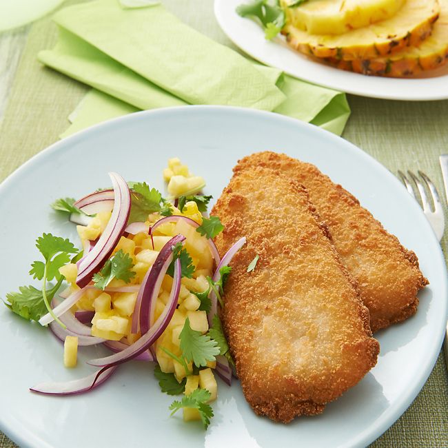 Crispy Fish With Pineapple Salsa