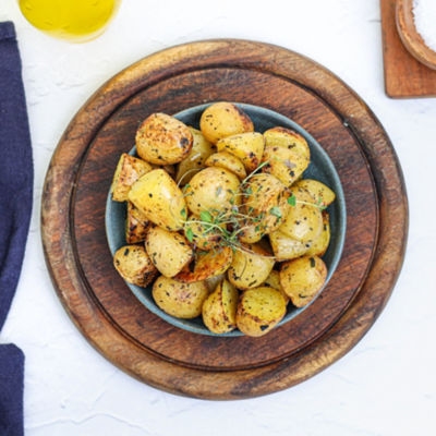 Crispy Garlic & Herb Baby Potatoes