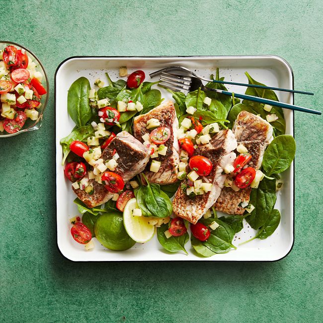 Crispy-skinned Barramundi With Pineapple Salsa