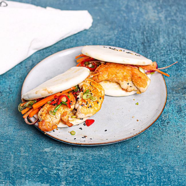 Curried Chicken Steamed Stuffed Buns