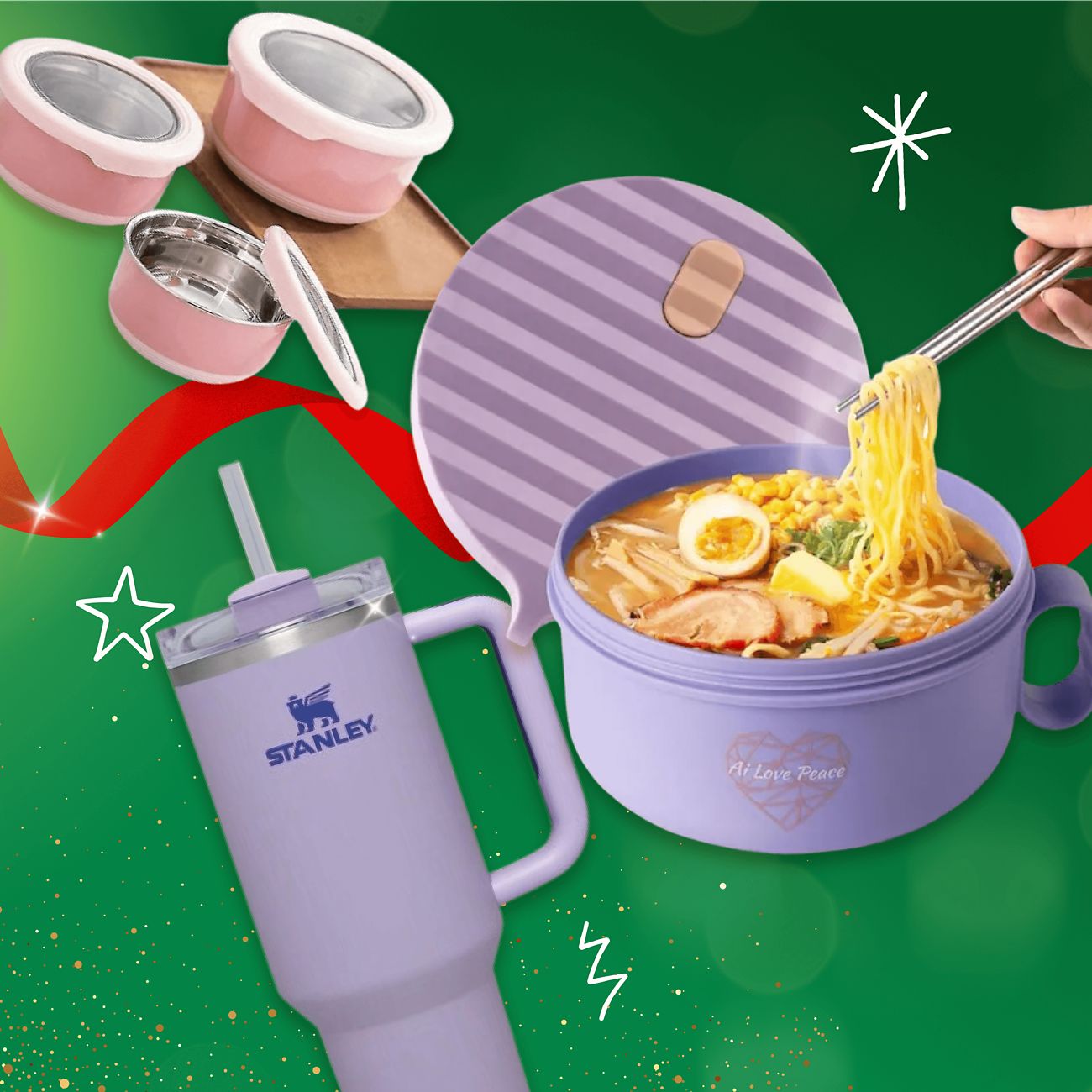 Bento lunch kits & water bottles gifts