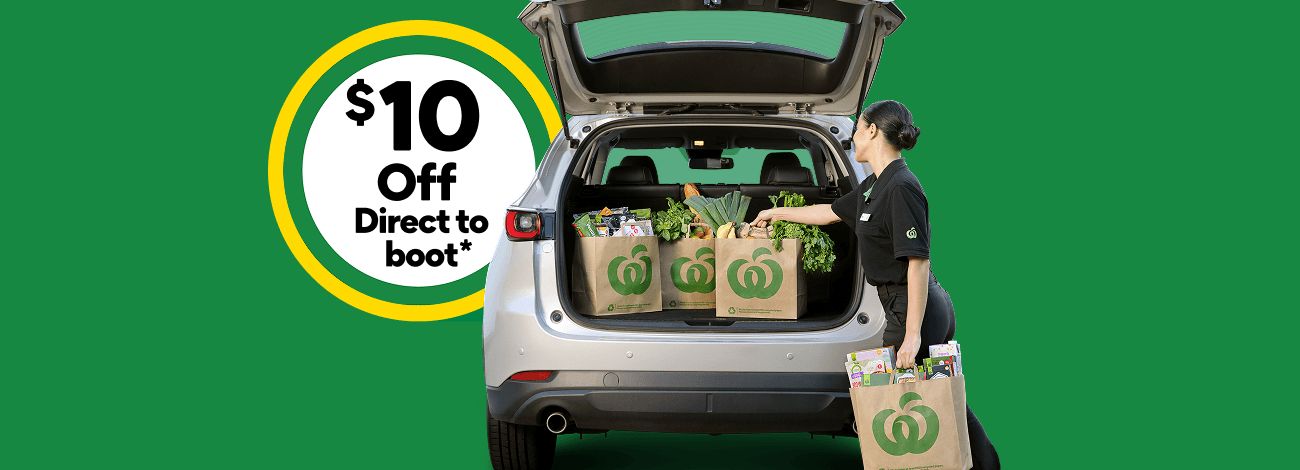 $30 off your first online shop this easter for Delivery, Pick up & Direct to boot