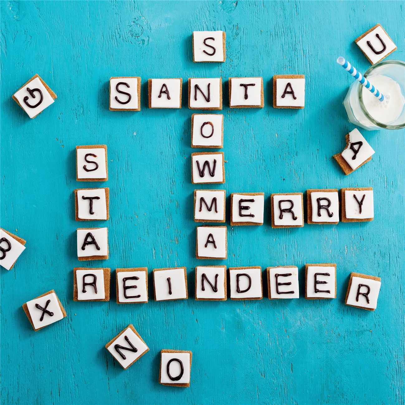 Gingerbread Scrabble Biscuits
